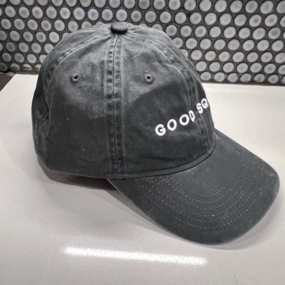 Good Squad Hat Cap Gray Strap Back‎ Adult Unstructured Dad Hat Adult Gold